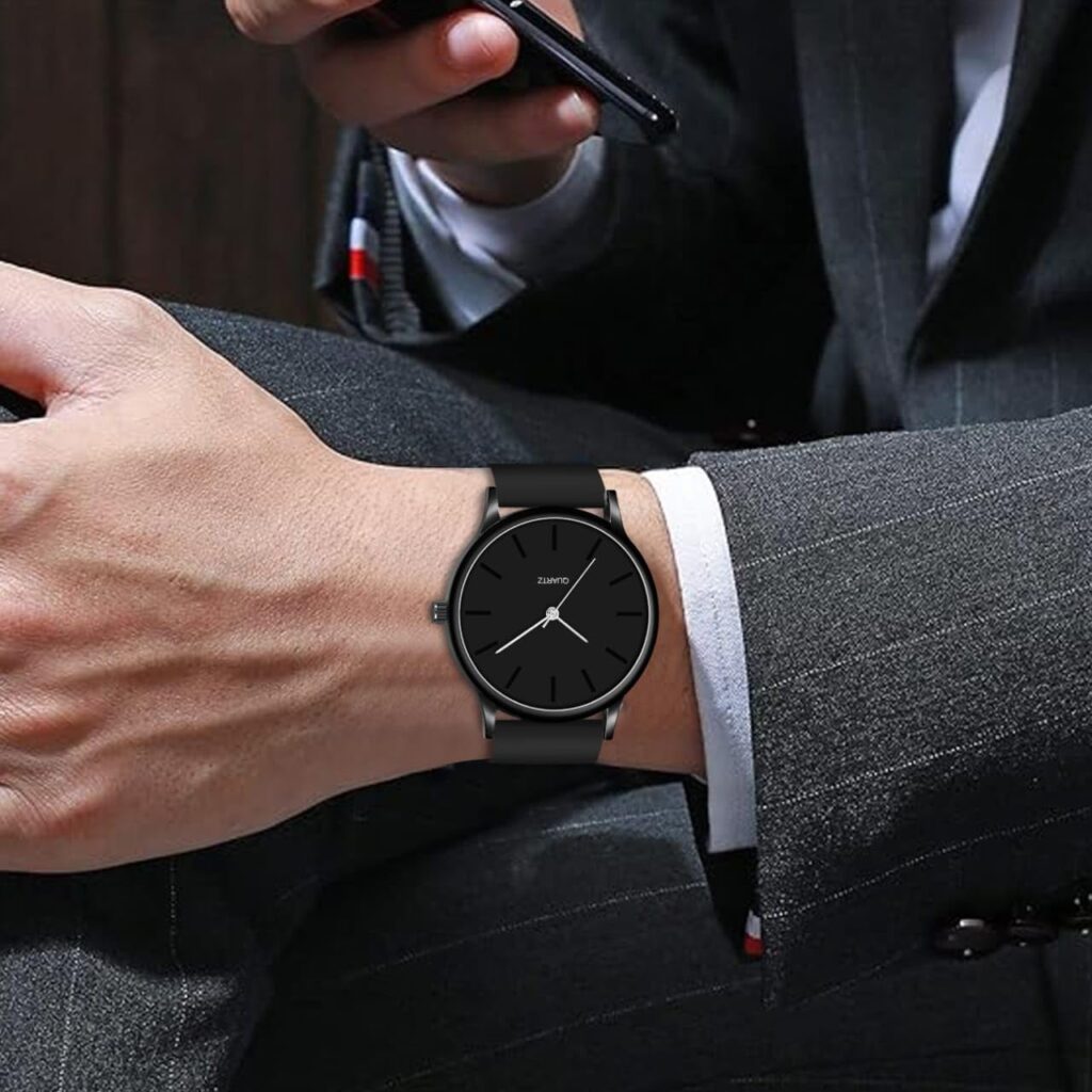 Black Colour Dial with Softest Silicone Multi Colors Strap Analog Wrist Watch for Men Boys
