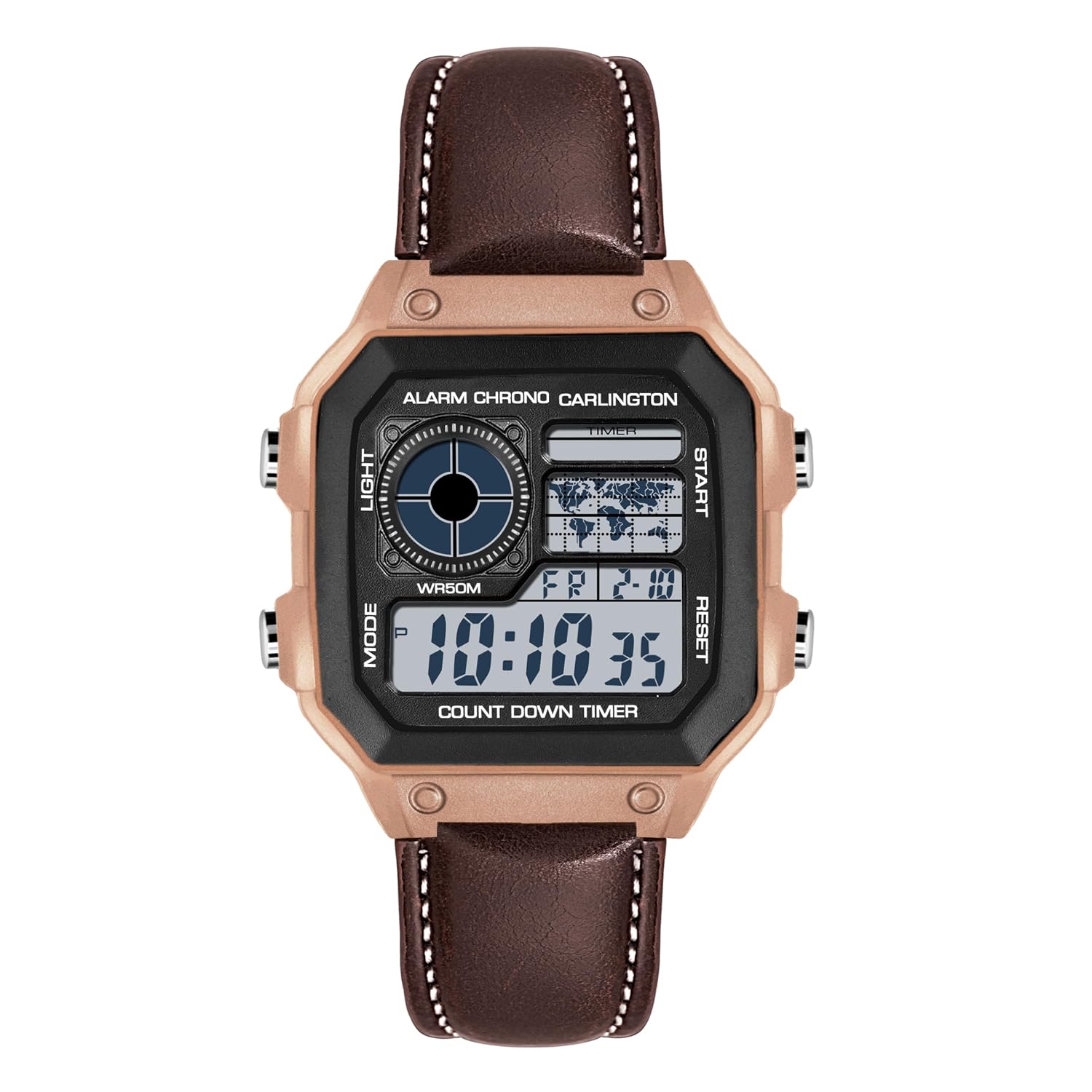 Carlington Endurance Series Digital Wrist Watches for Men with Transparent Case Cover - CT_9079
