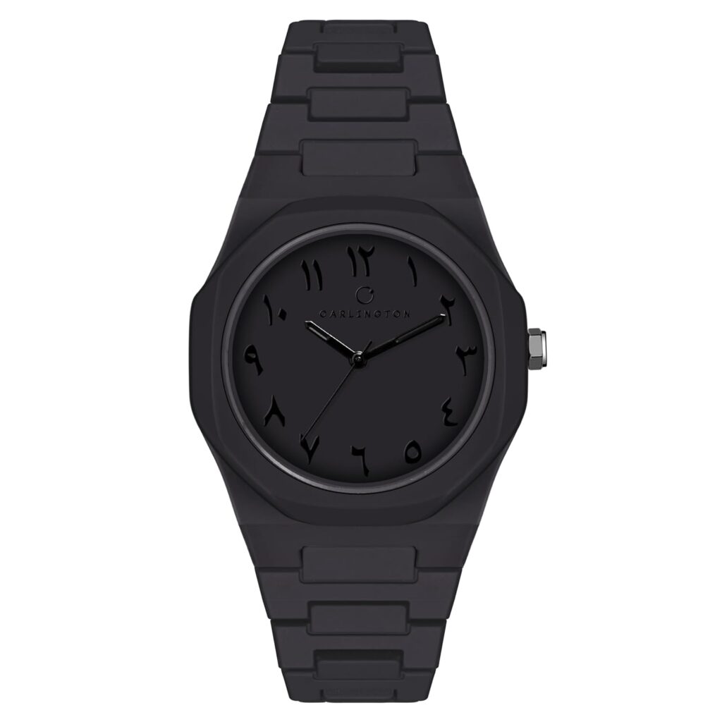 Carlington Premium Analog Men's Watch – Elegant Stainless Steel Chain Strap, Sleek Dial, Quartz Movement, Premium Gift Watch for Men - CT 9152 Black