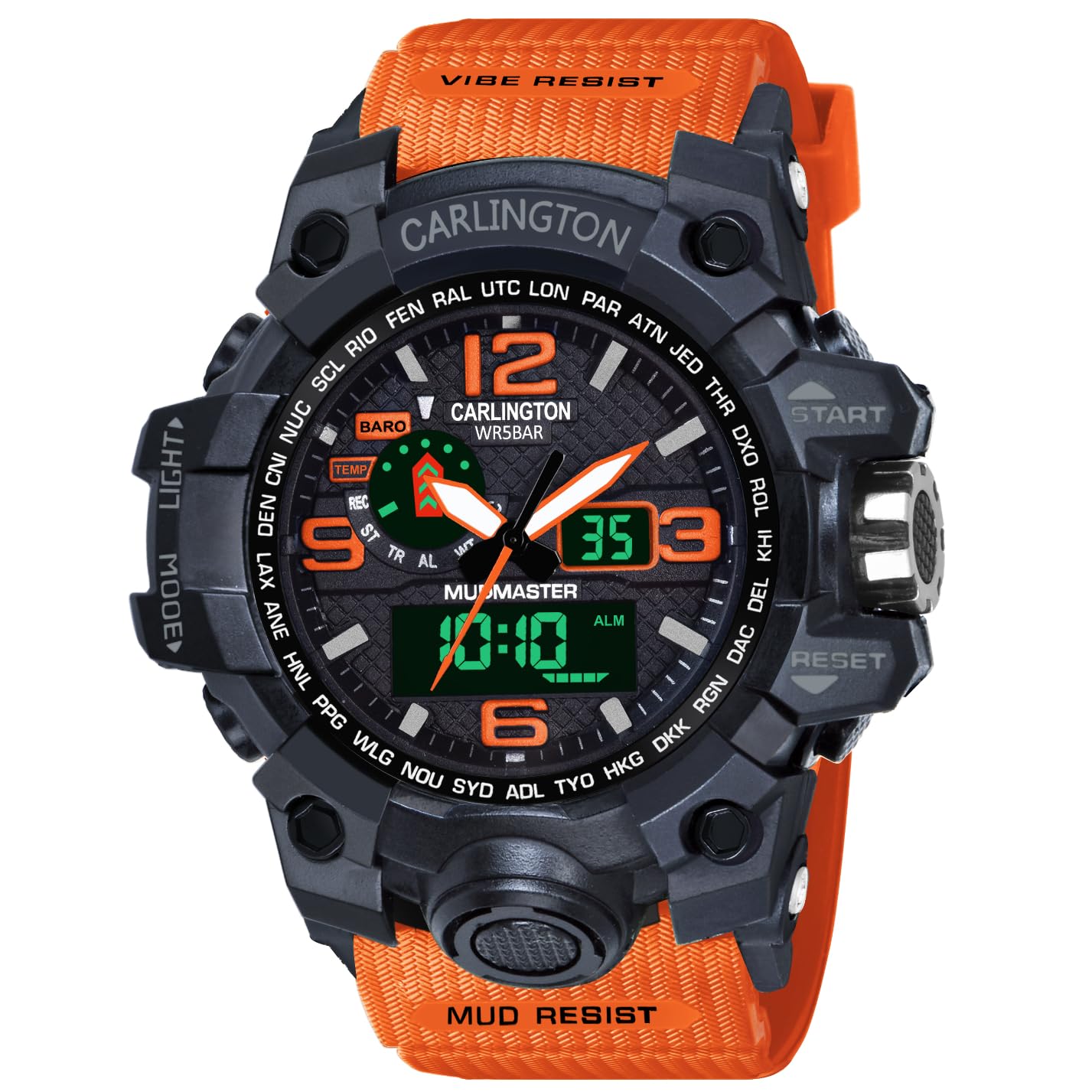 Carlington Resin Endurance Analog-Digital Sports Watch for Men and Boys-Ct 3344