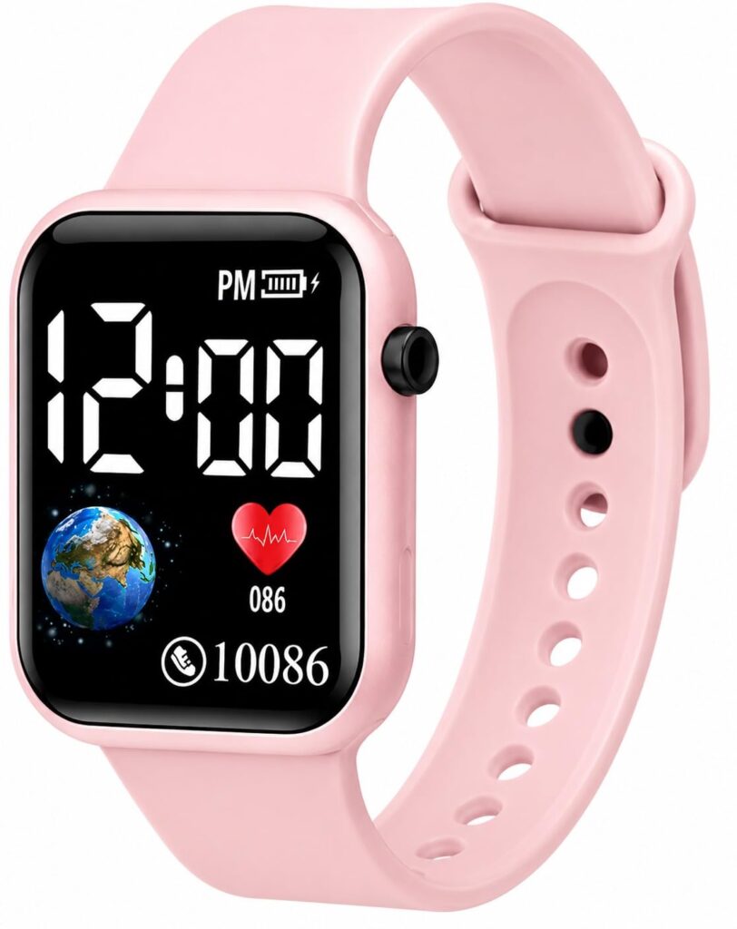 Kids Digital Rakhi Gift Smart Watch for Boys & Girls (Pink)