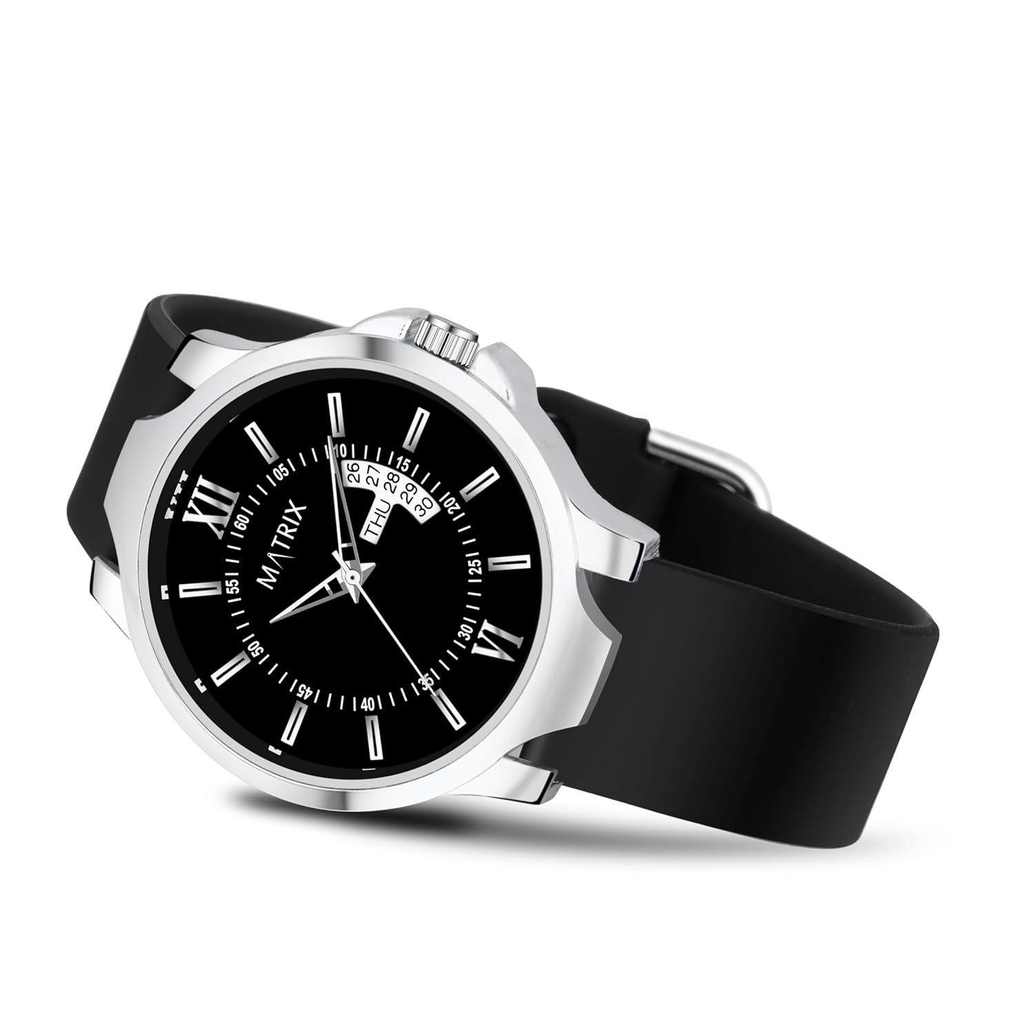 Matrix Antique 2.0 Day & Date Softest Silicone Strap Analog Watch for Men & Boys