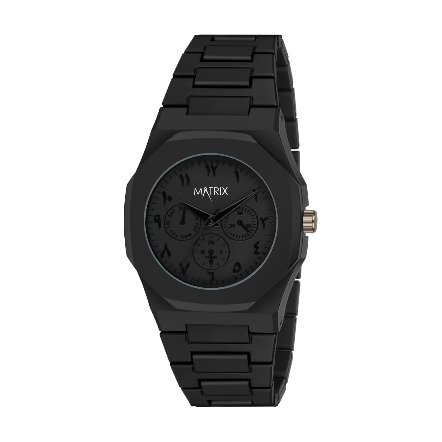 Matrix Arabian | Black Aura Dial & Polycarbonate Strap Analog Watch for Men & Boys
