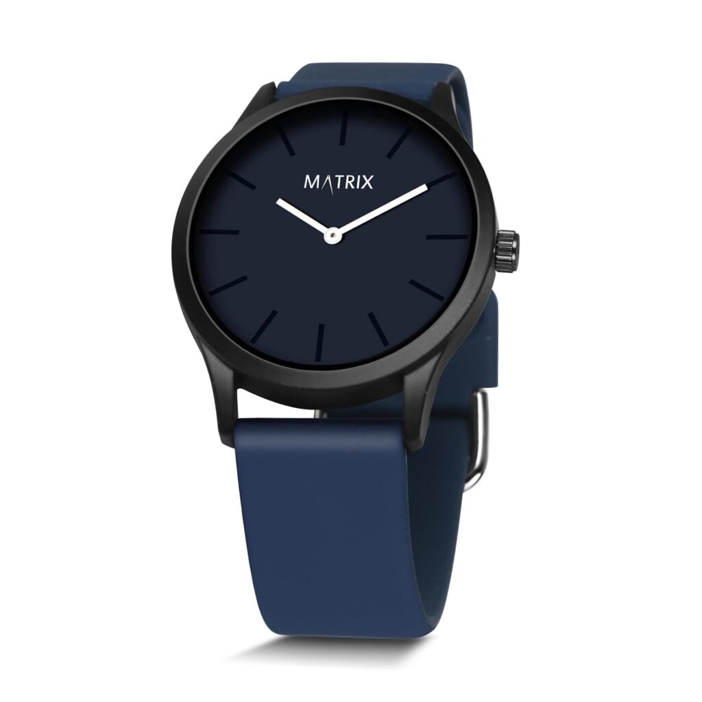 Matrix Fusion Minimalist Dial with 2 Hands Design & Softest Silicone Strap