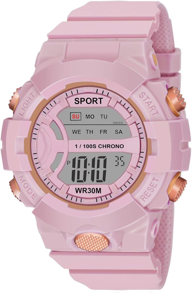 ON TIME OCTUS Digital Boy's and Girl's Watch Grey Dial Multicolour Resin Strap Gifts for Kids | Birthday Gifts