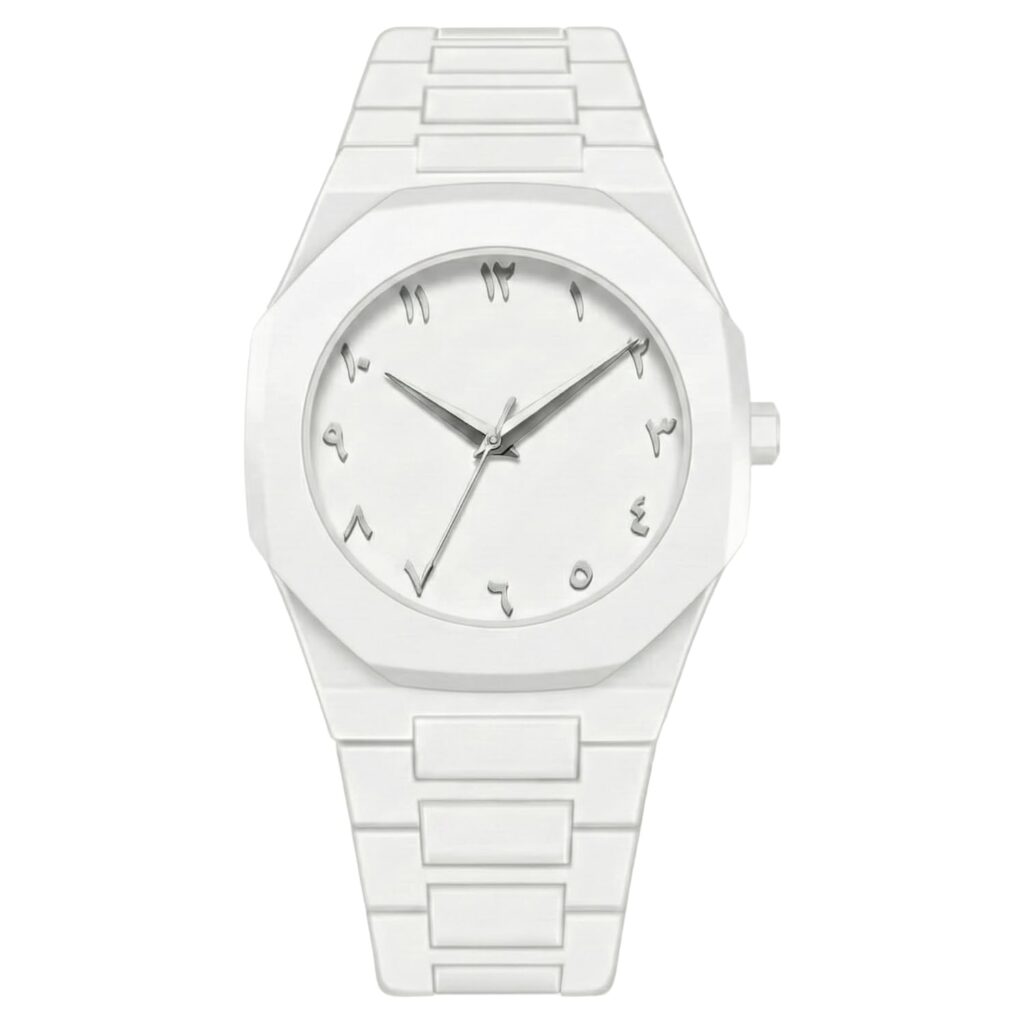 SCARTER Modern Arabic Numeral Watch with Polycarbonate Band, Octagonal Case, Analogue Display for Man | Formal & Casual Wear | Stylish Lightweight Design
