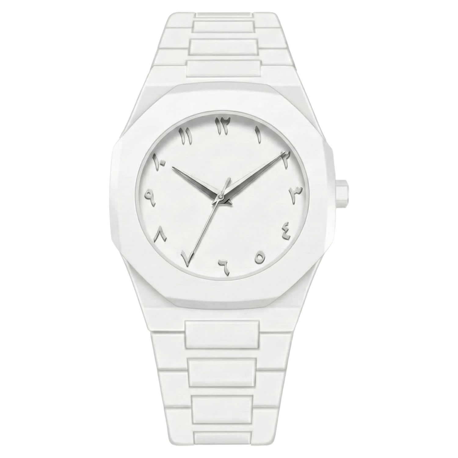 SCARTER Modern Arabic Numeral Watch with Polycarbonate Band, Octagonal Case, Analogue Display for Man | Formal & Casual Wear | Stylish Lightweight Design