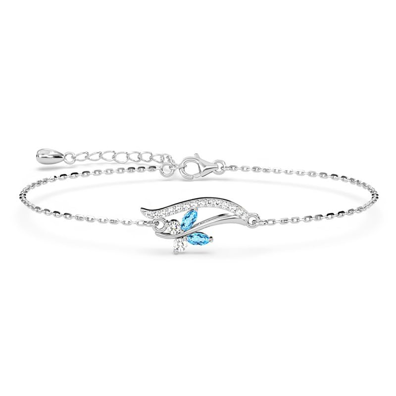 Clara 925 Silver Butterfly Pendant Earring Chain Bracelet Ring for Women