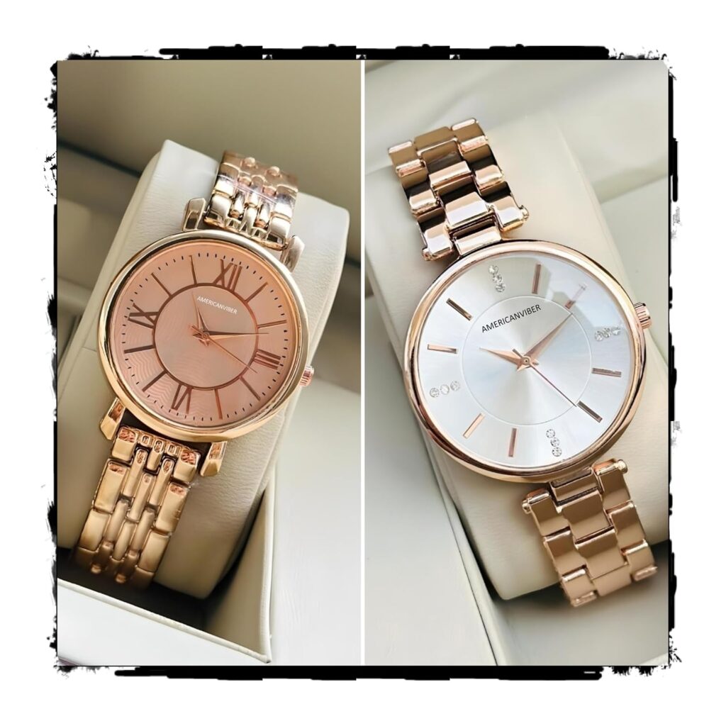 AMERICANVIBER DRW002001 Premium Watch Combo for All Occasions ? Fancy & Elegant Design, Stylish Gift Set Analog Watch - for Women
