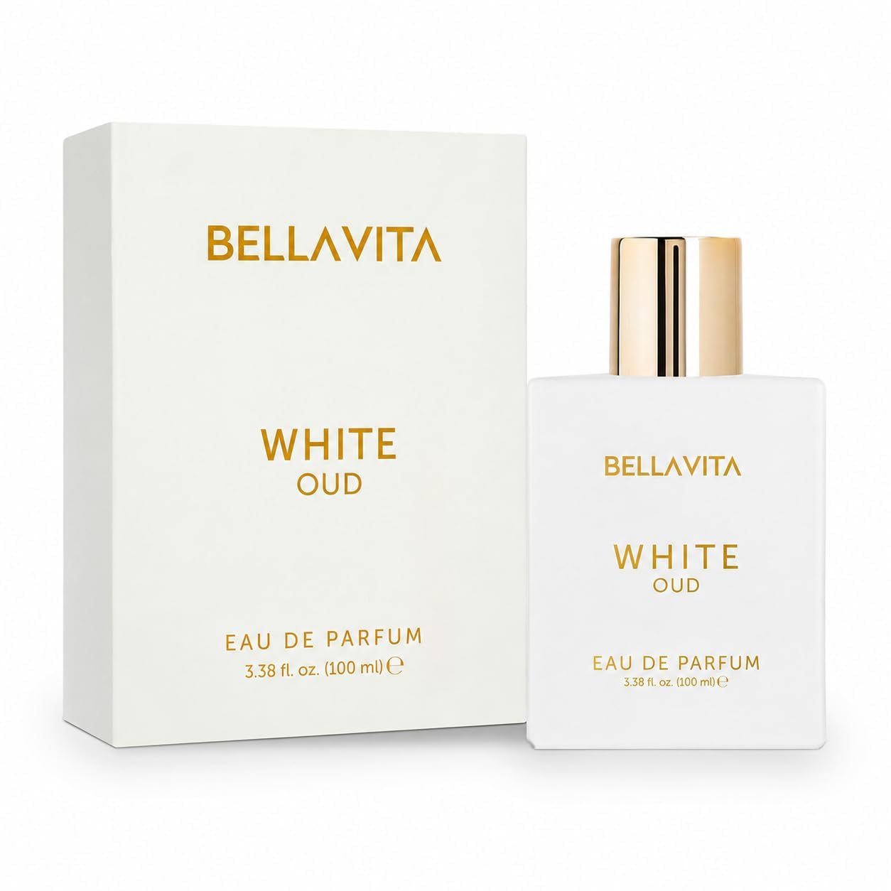 Bella Vita Luxury White Oud | Long Lasting Unisex EDP 100ml | with Orange, Patchouli, Musk | Oud & Fruity Premium Fragrance Perfume for Unisex | Great for Everyday Use