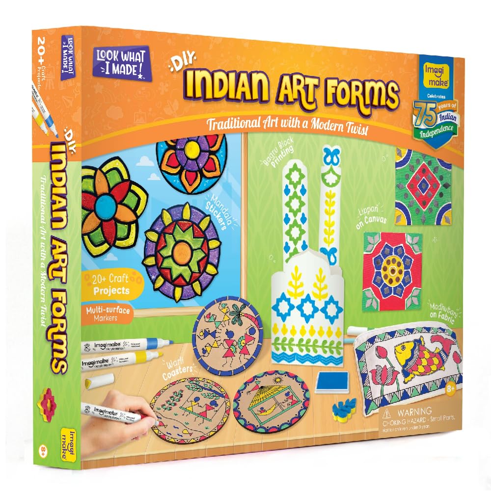 Imagimake DIY Indian Art Forms | Art & Craft Kit for Kids | Age 8+