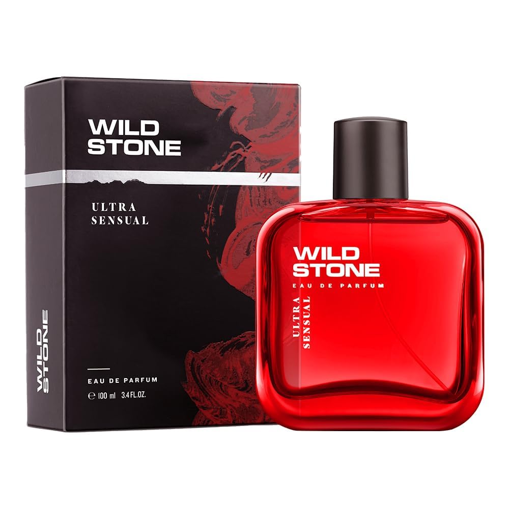 Wild Stone Ultra Sensual Perfume Spray for Men, 100ml, A Sensory Treat for Casual Encounters, Aromatic Blend of Masculine Fragrances